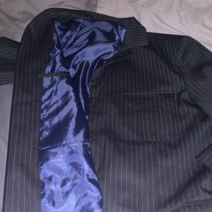 Pinstripe suit jacket